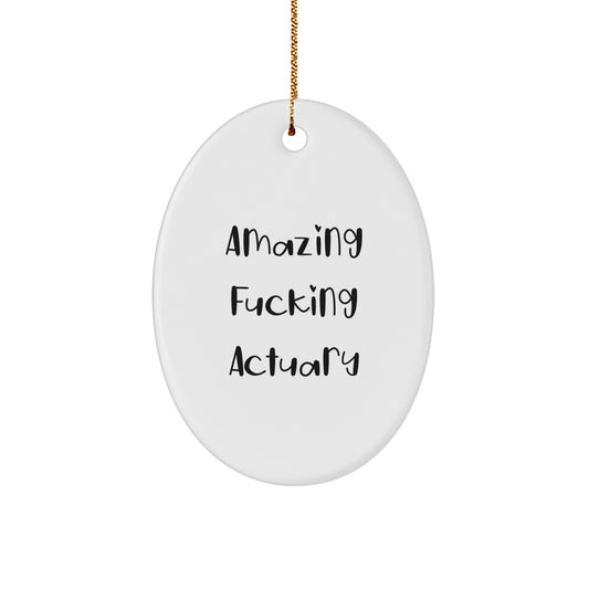 Christmas Gift for Her Actuary Keepsake Ornament Present Vivid Bright - Image 1
