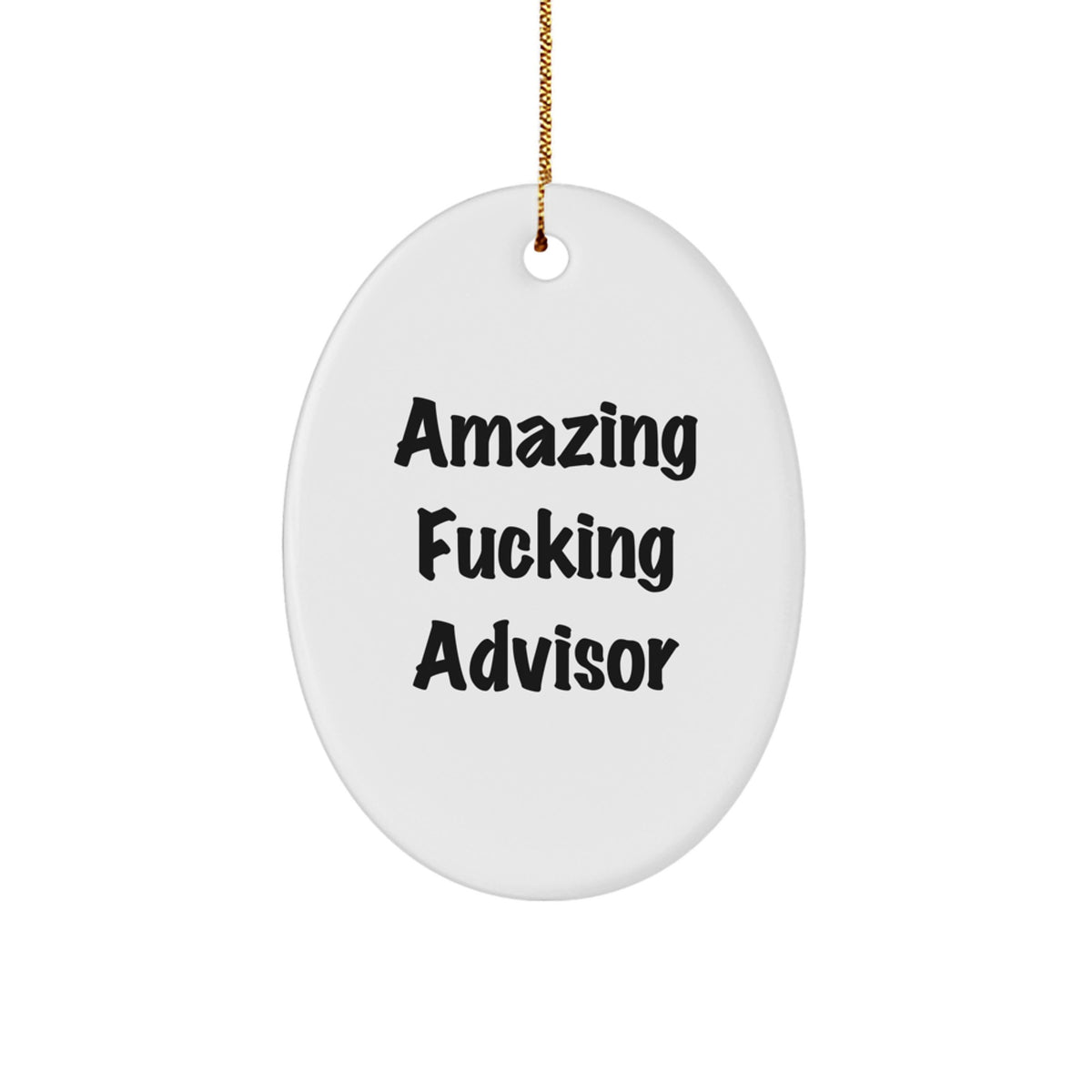 Collectible Advisor Oval Christmas Ornament Gift for Neighbors – Amazing - Image 1