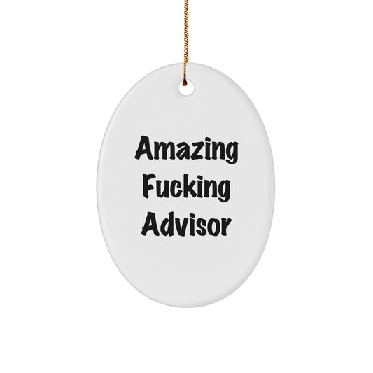 Collectible Advisor Oval Christmas Ornament Gift for Neighbors – Amazing - Image 1
