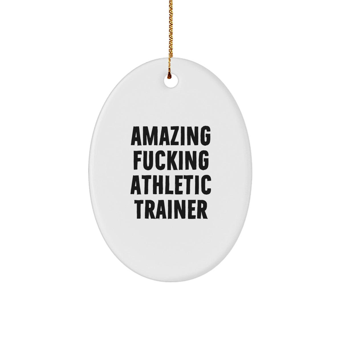 Christmas Ornament Gift Amazing Fucking Athletic Trainer - Favorite - Image 1