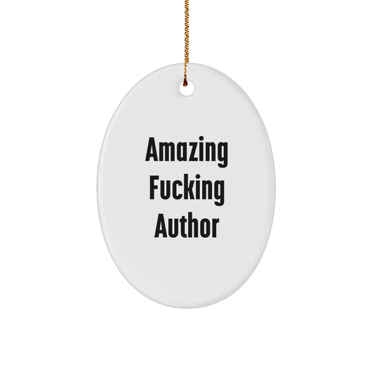Bold Author Novelty Christmas Ornament for Friends Gift - Image 1