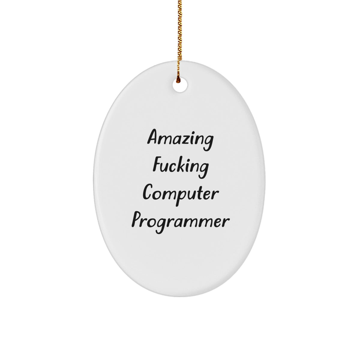 Computer Programmer Christmas Ornament for Her Present Gift Keepsake Joy - Image 1