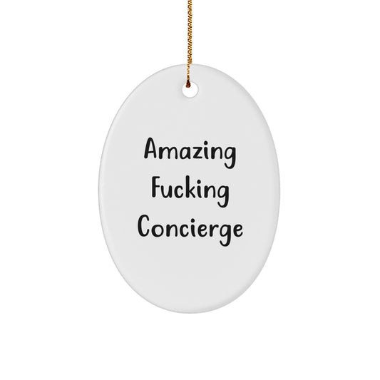 Family Concierge Oval Ornament Treasure Bright Christmas Unique Gift - Image 1