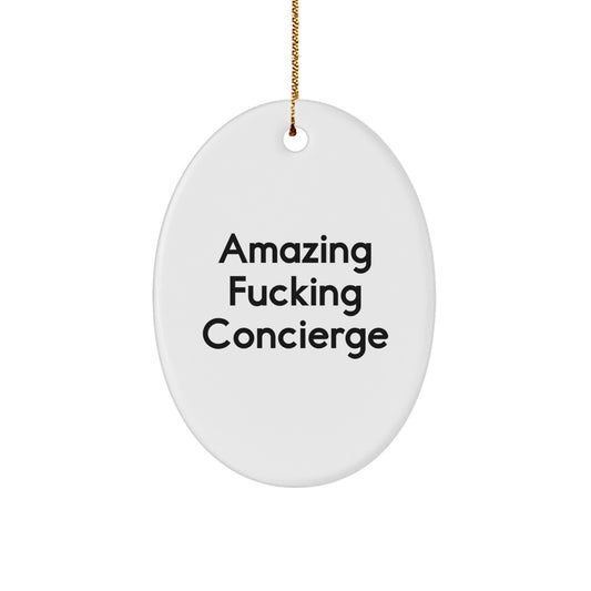 Amazing Concierge Keepsake Christmas Ornament for Him Holiday Gift - Image 1