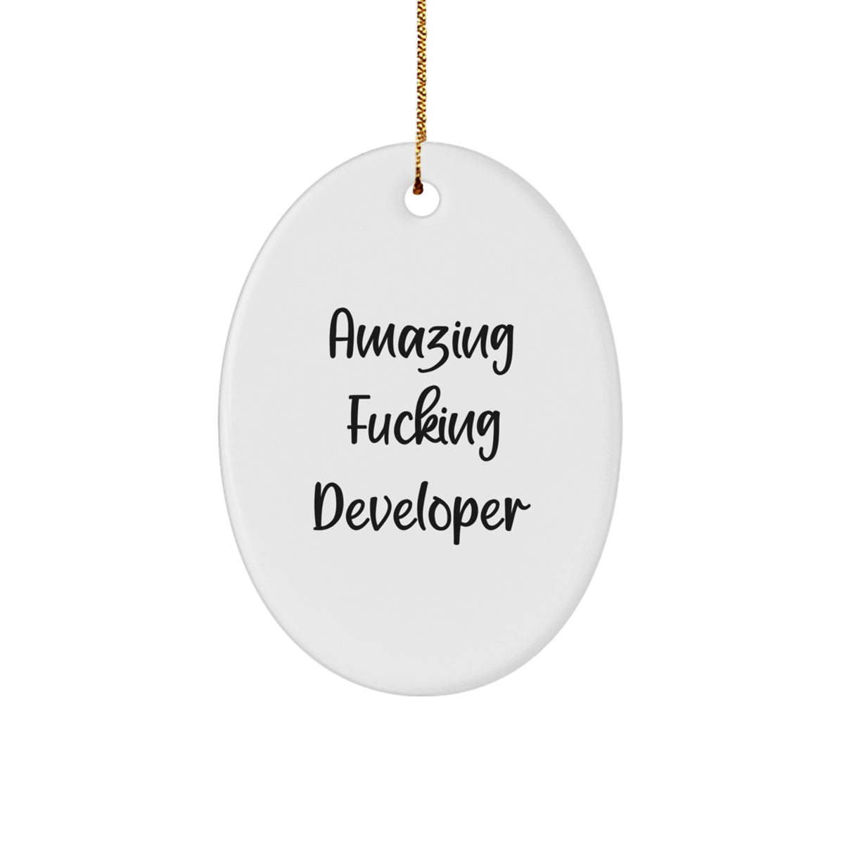 Developer Keepsake Holiday Tree Ornament for Him Surprise Christmas Gift - Image 1