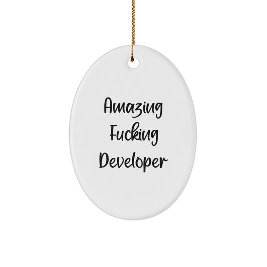 Developer Keepsake Holiday Tree Ornament for Him Surprise Christmas Gift - Image 1
