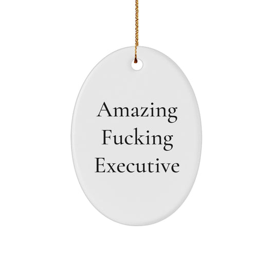 Bold Executive Christmas Ornament Gift for Friends - Image 1