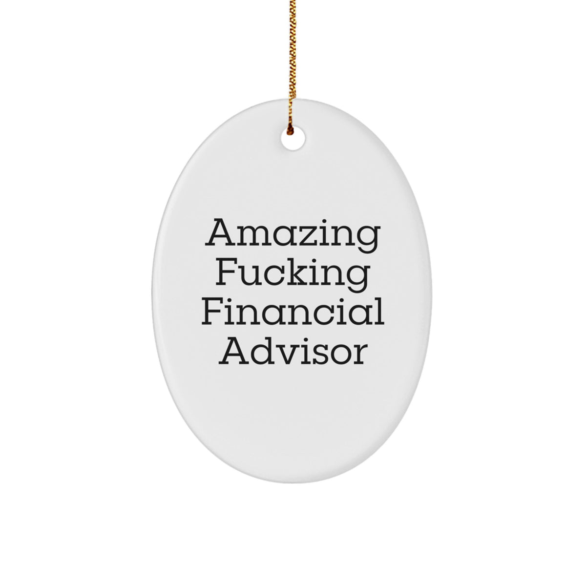Christmas Ornament Funny Financial Advisor Gift for Coworkers, Amazing - Image 1