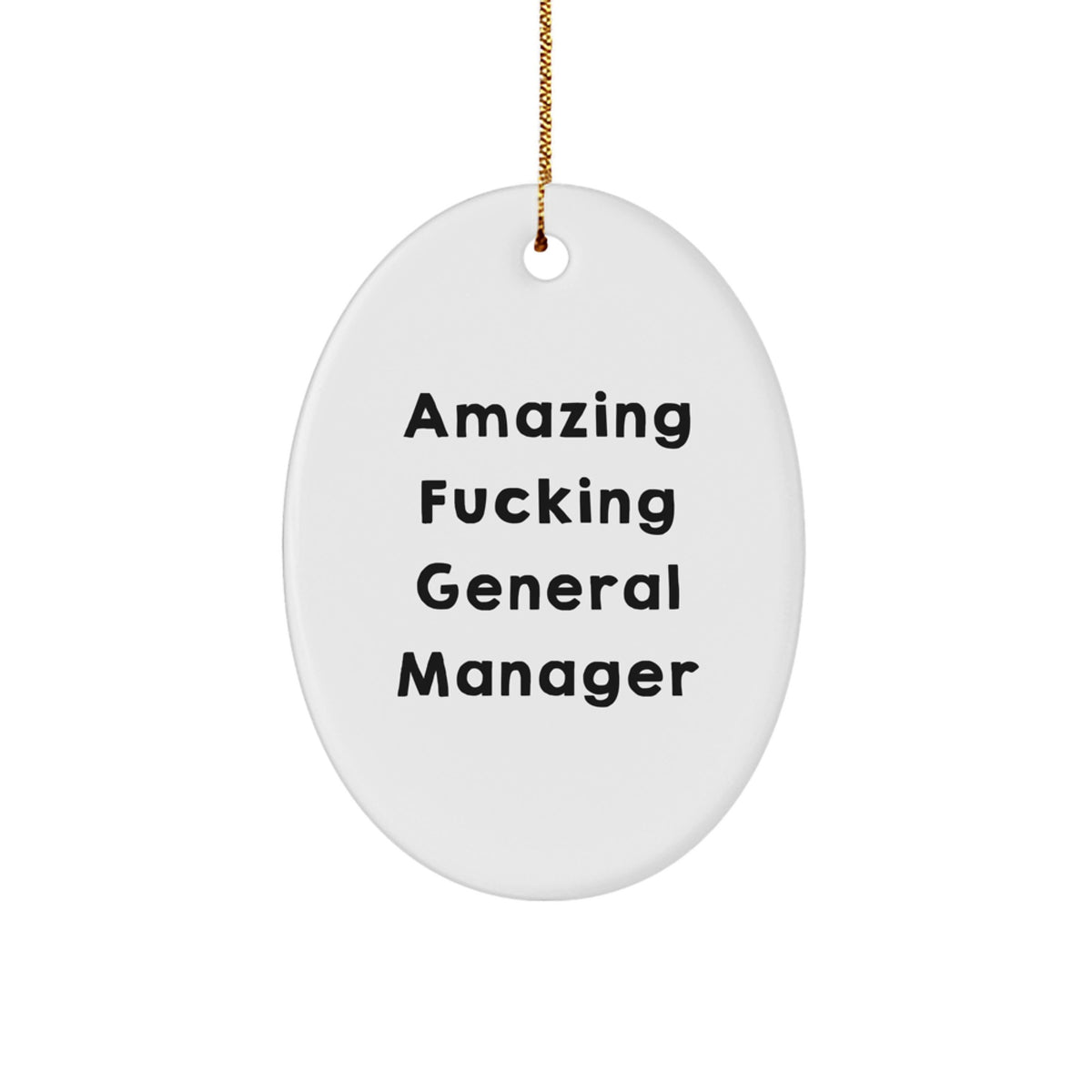 Bold General Manager Christmas Ornament for Friends Gift - Image 1