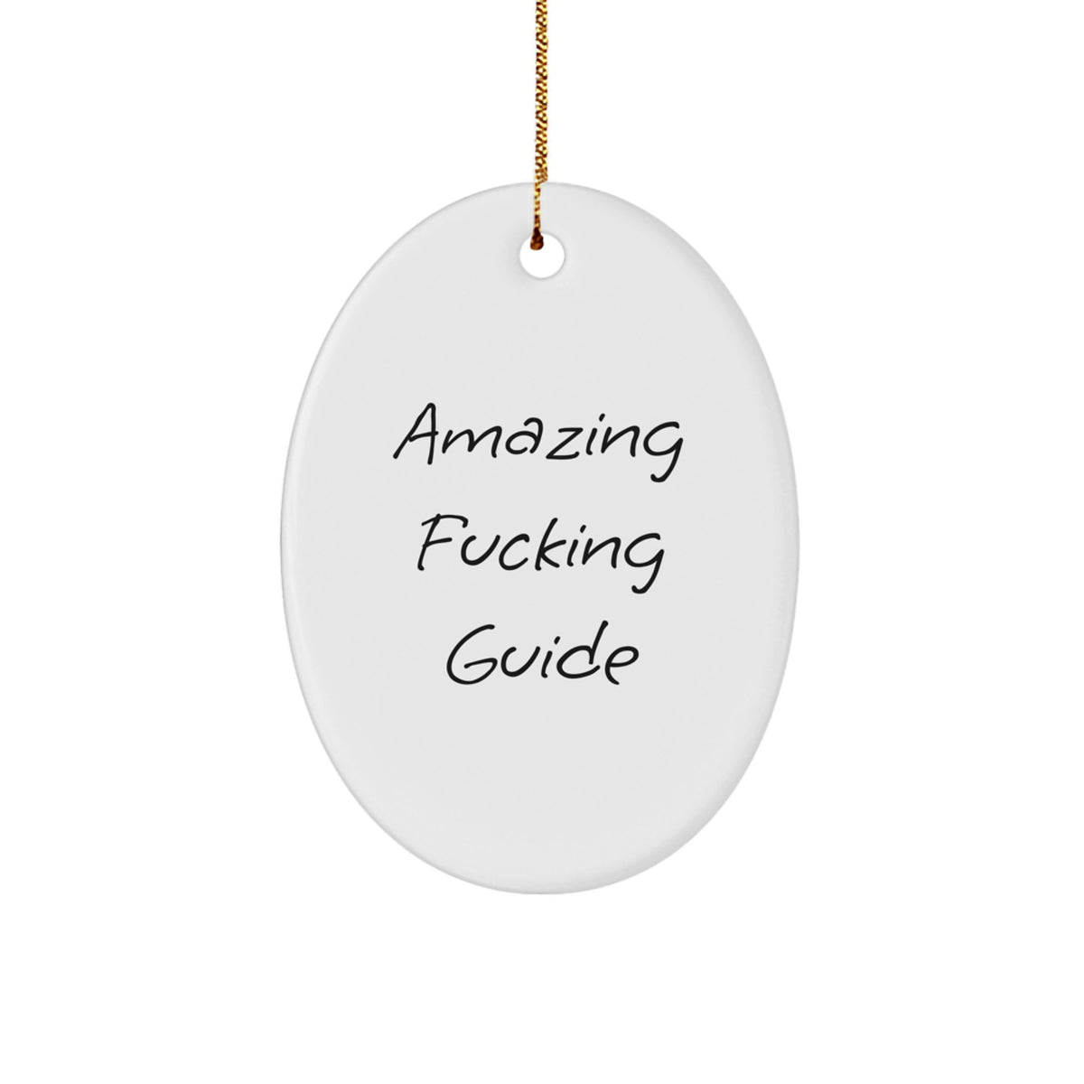 Sassy Guide Oval Ornament Novelty for Friends Christmas Unique Gift - Image 1