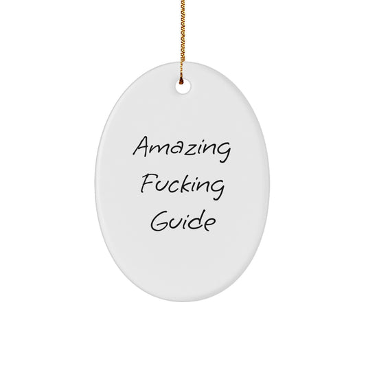 Sassy Guide Oval Ornament Novelty for Friends Christmas Unique Gift - Image 1