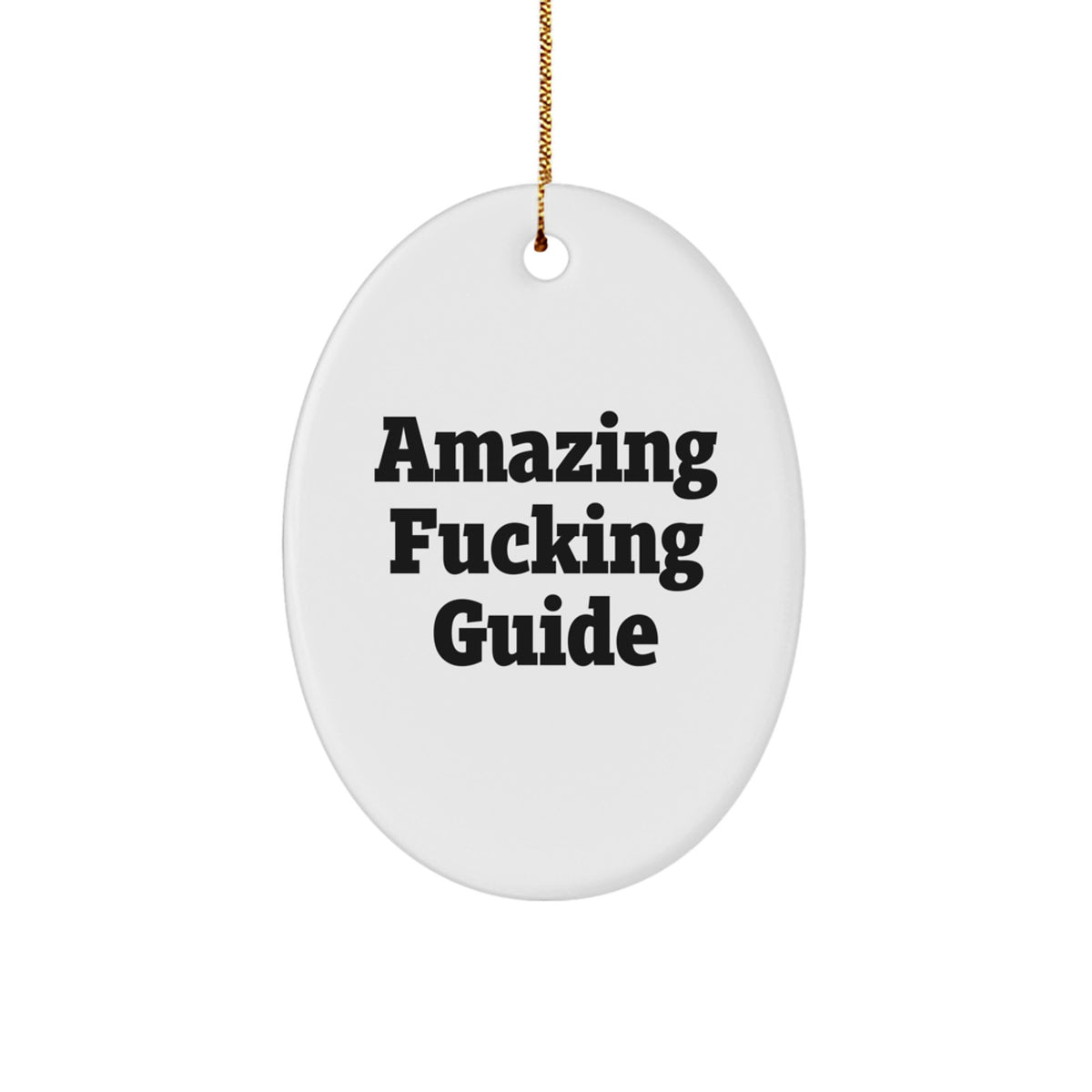 Oval Guide Christmas Ornament Keepsake for Coworkers Gift Idea - Image 1