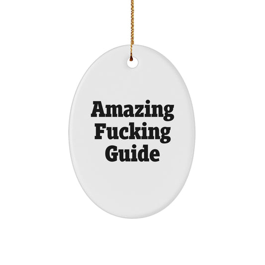 Oval Guide Christmas Ornament Keepsake for Coworkers Gift Idea - Image 1