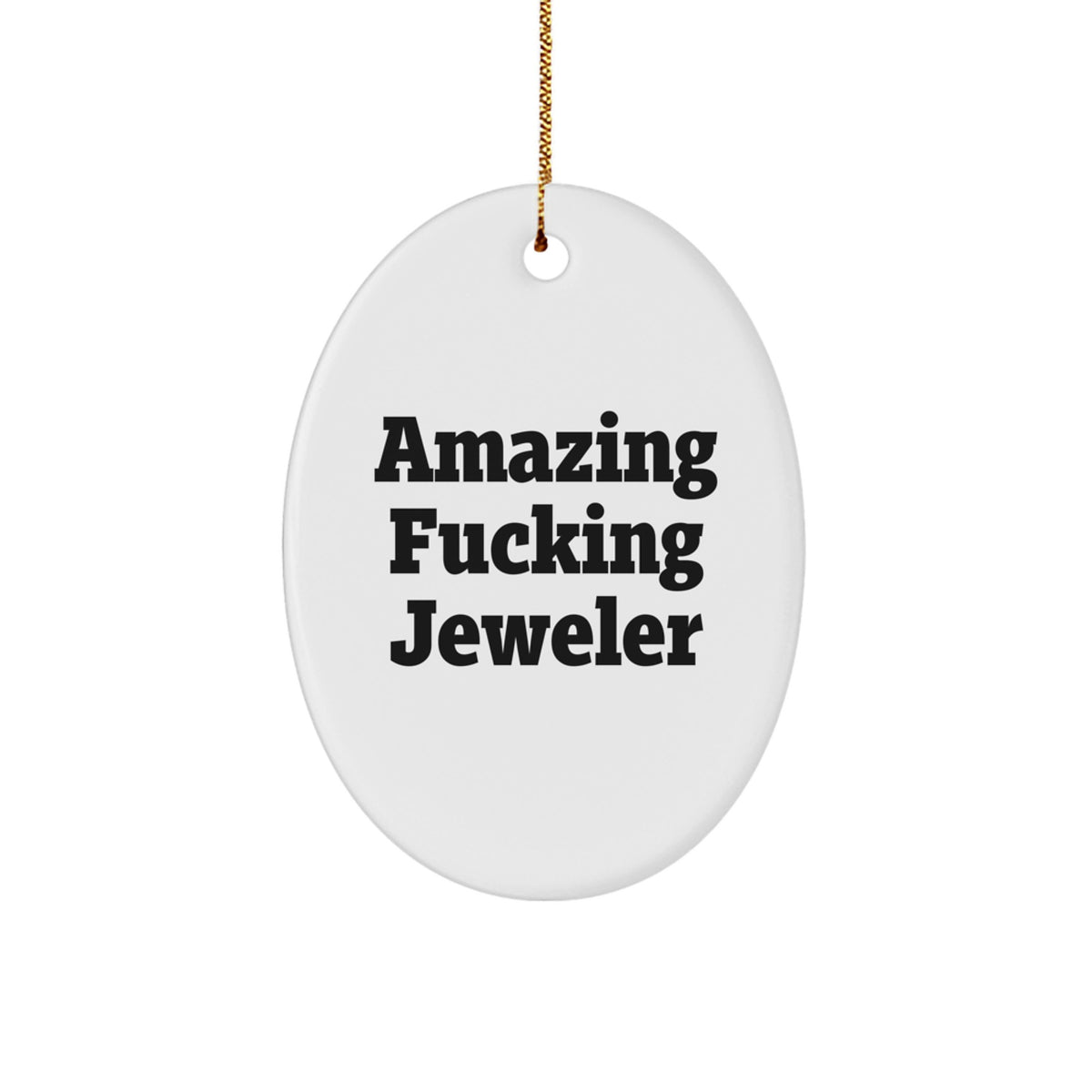 Jeweler Oval Ornament Keepsake for Him Surprise Christmas Gift - Image 1