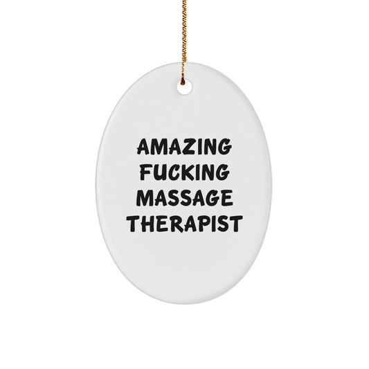 Favorite Massage Therapist Christmas Ornament Gift for Kids Fun - Image 1