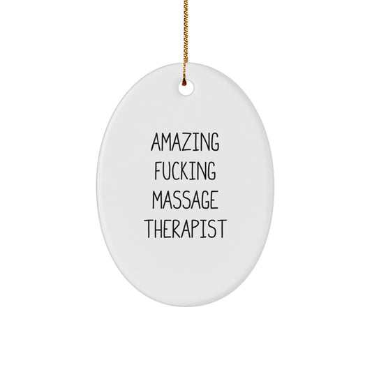 Massage Therapist Treasure Christmas Ornament Gift for Family - Image 1