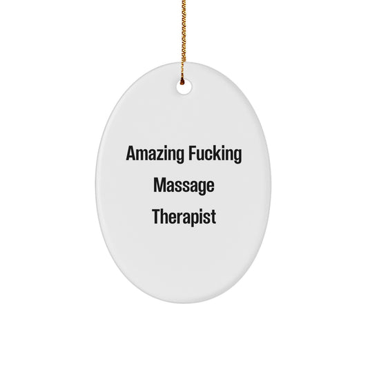 Massage Therapist Keepsake Vibrant Bright Christmas Ornament Gift - Image 1