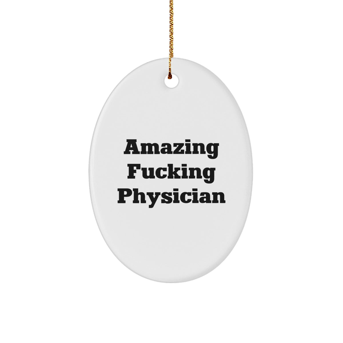 Physician Keepsake Christmas Ornament for Him Gift - Image 1