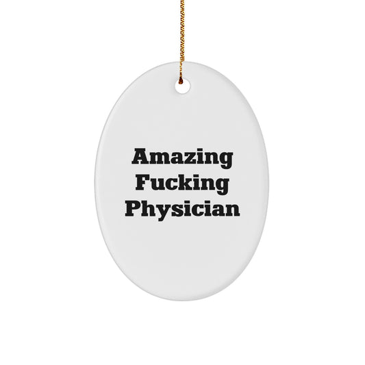 Physician Keepsake Christmas Ornament for Him Gift - Image 1