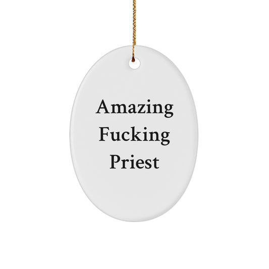 Priest Favorite Christmas Ornament for Kids Gift Amazing Priest - Image 1