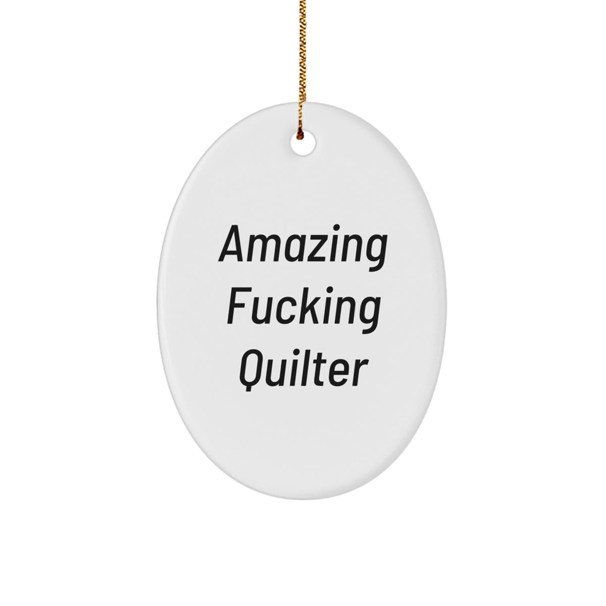 Quilter Keepsake Christmas Ornament for Him Gift Surprise Crafted - Image 1