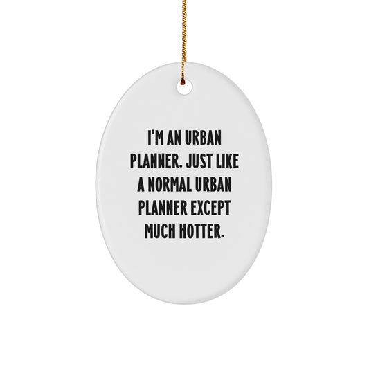 Funny Urban Planner Oval Ornament Gifts from Friends for Urban Planner Christmas Unique Decorations - Image 1