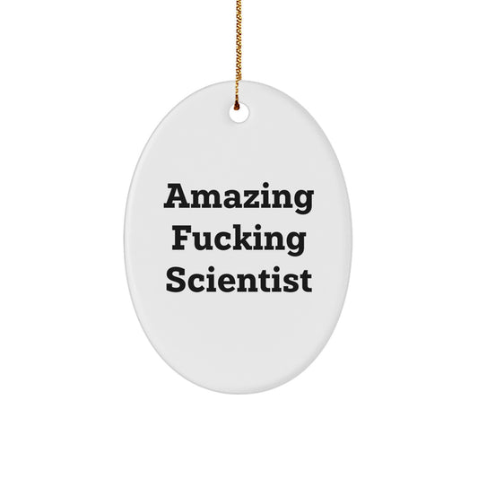 Amazing Scientist Keepsake Christmas Ornament for Him Gift - Image 1