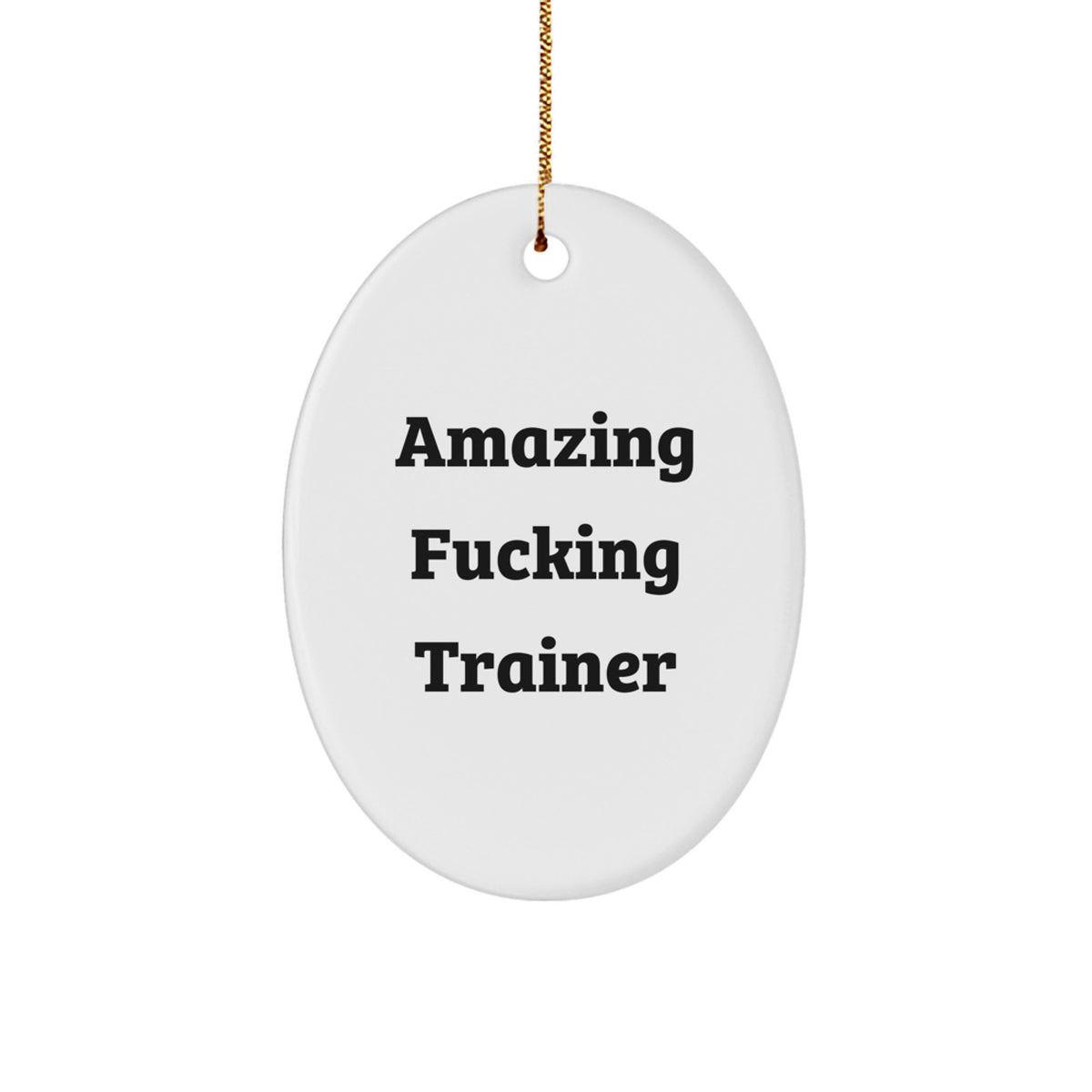 Bold Trainer Christmas Ornament for Friends Gift - Image 1