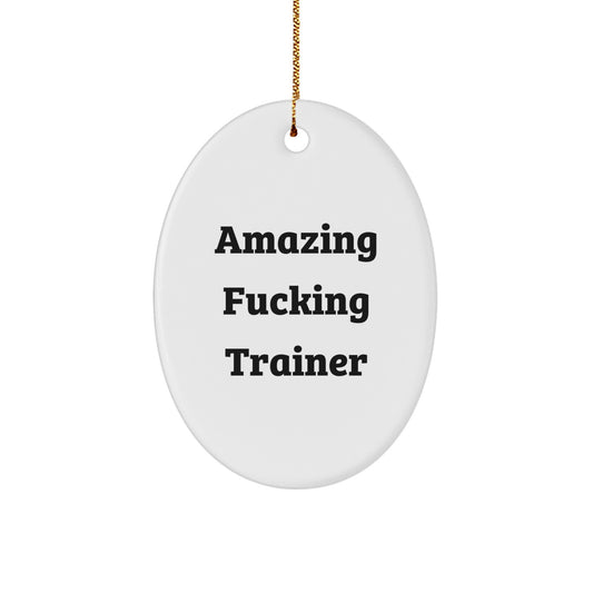 Bold Trainer Christmas Ornament for Friends Gift - Image 1