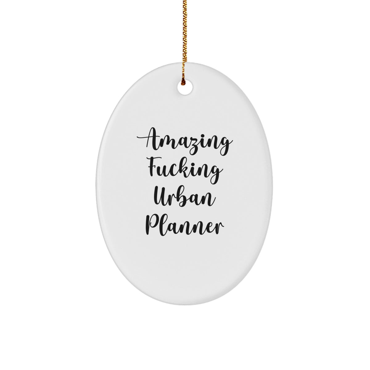 Urban Planner Keepsake Christmas Ornament for Him Gift Bright Vibrant - Image 1