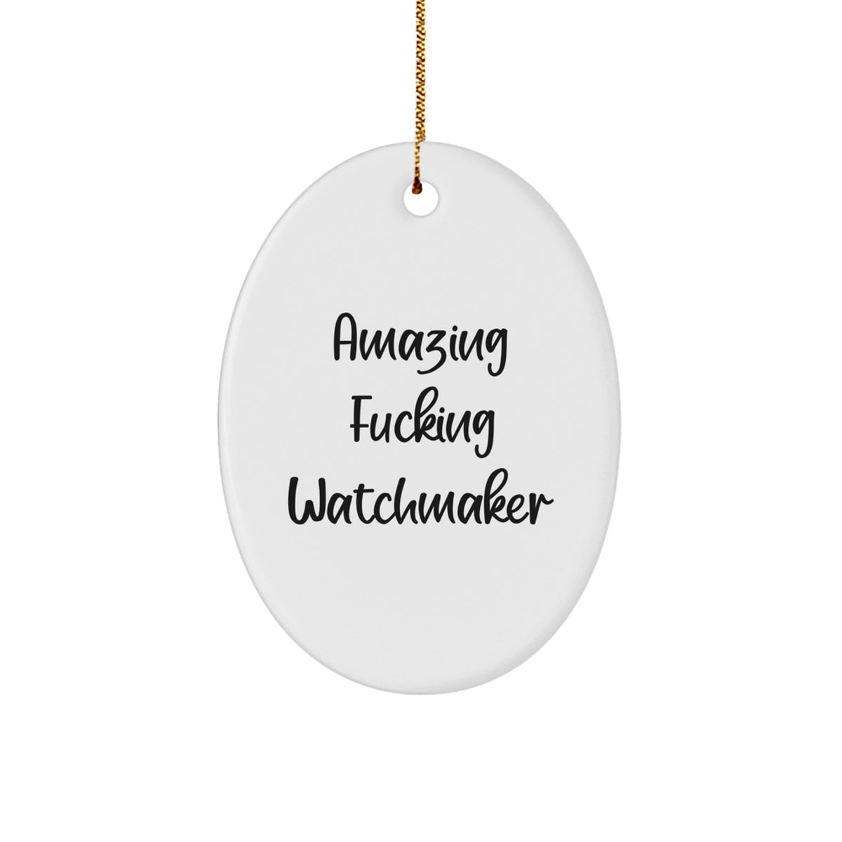Bold Watchmaker Memento Oval Ornament for Roommates Christmas Gift - Image 1