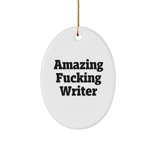 Writer Treasure Christmas Ornament for Family Gift - Image 1