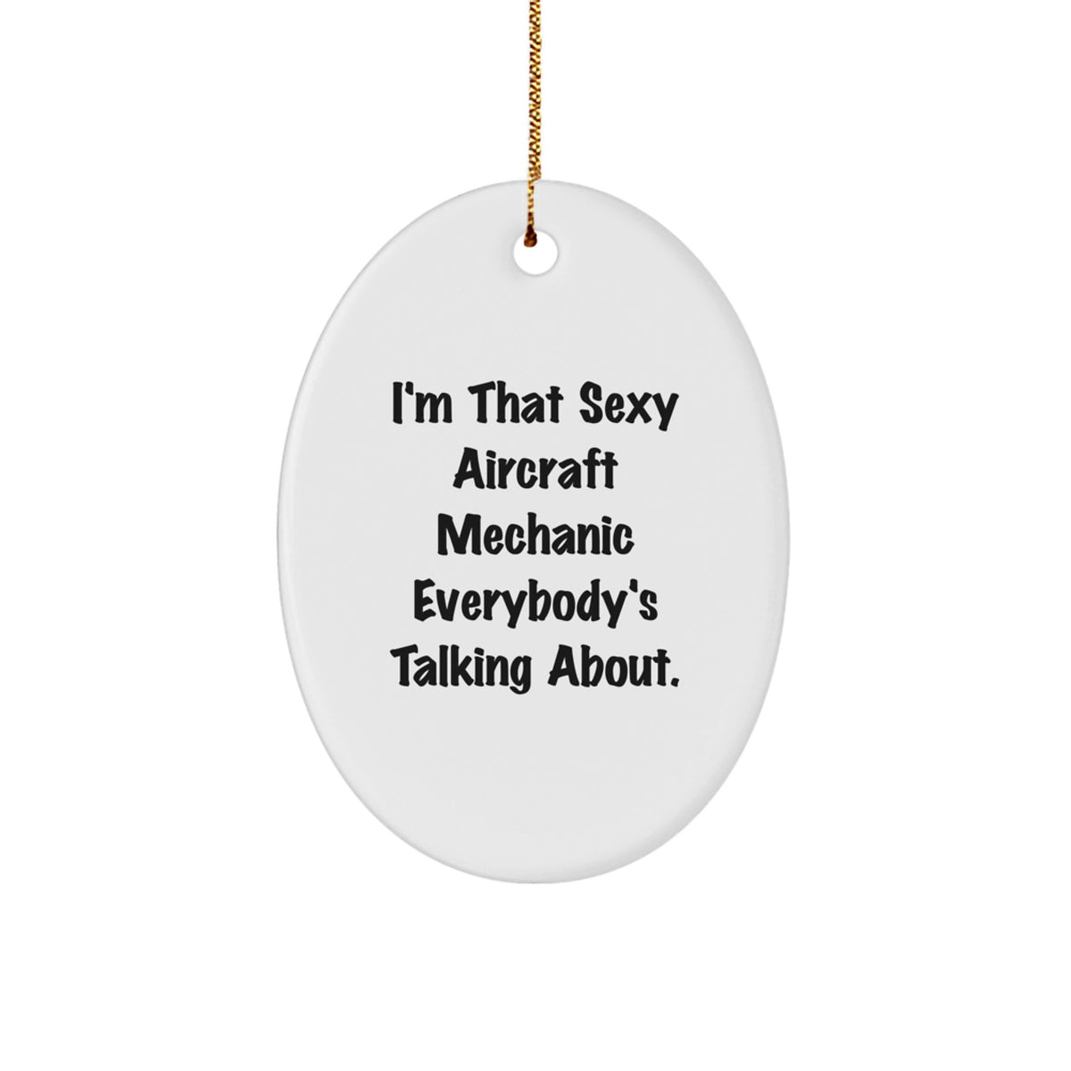 Aircraft Mechanic Keepsake Christmas Ornament for Him Holiday Gift - Image 1