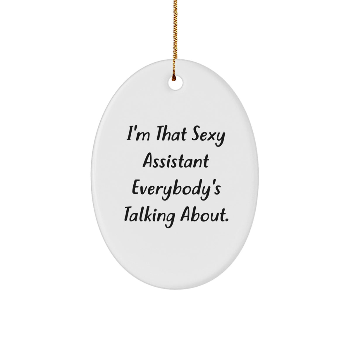 Christmas Gift Oval Ornament for Roommates Collectible Assistant Present - Image 1