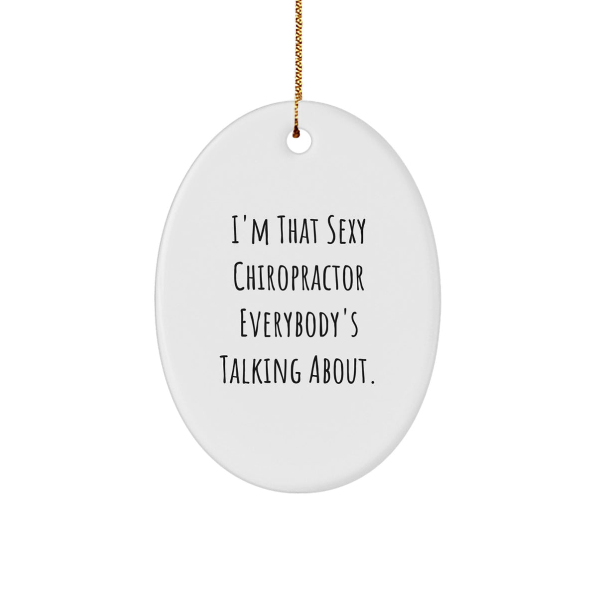 Christmas Ornament Funny Chiropractor Gift for Coworkers - Idea - Image 1
