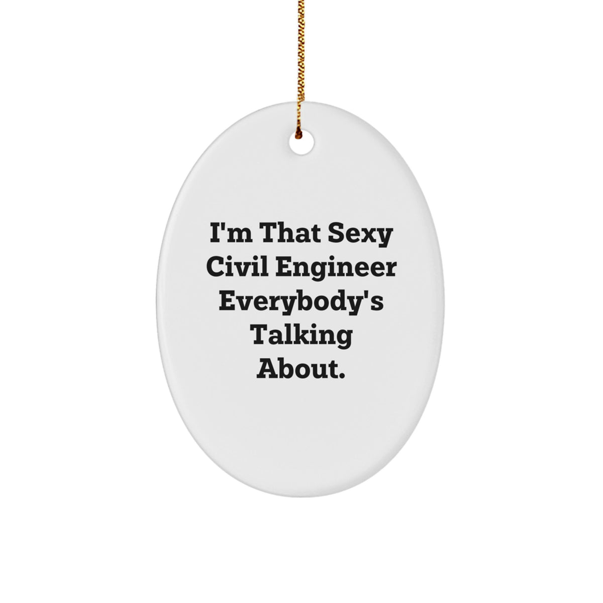 Civil Engineer Keepsake Holiday Christmas Ornament for Him Bright Gift - Image 1
