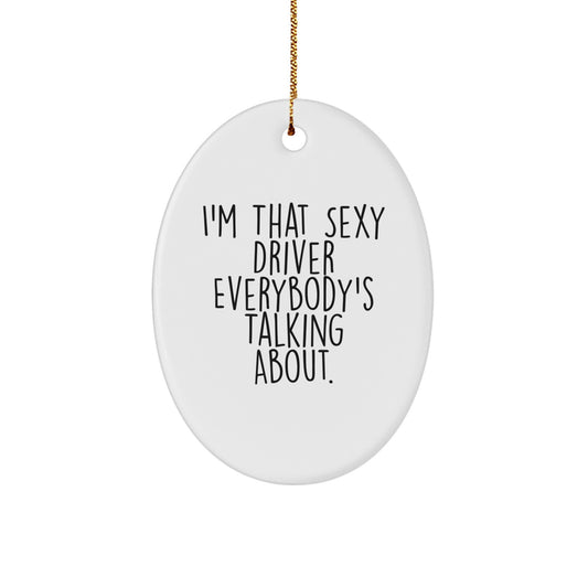 Christmas Ornament Gift for Family Sexy Driver Holiday Keepsake Treasure - Image 1