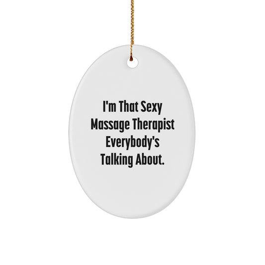 Massage Therapist Favorite Kids Christmas Ornament Gift - Image 1