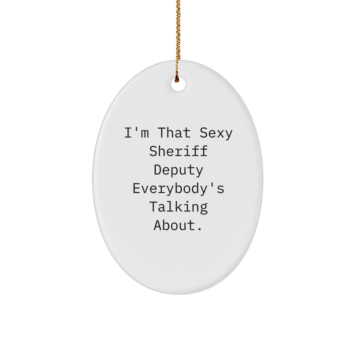 Sheriff Deputy Christmas Ornament Keepsake for Him Gift - Image 1