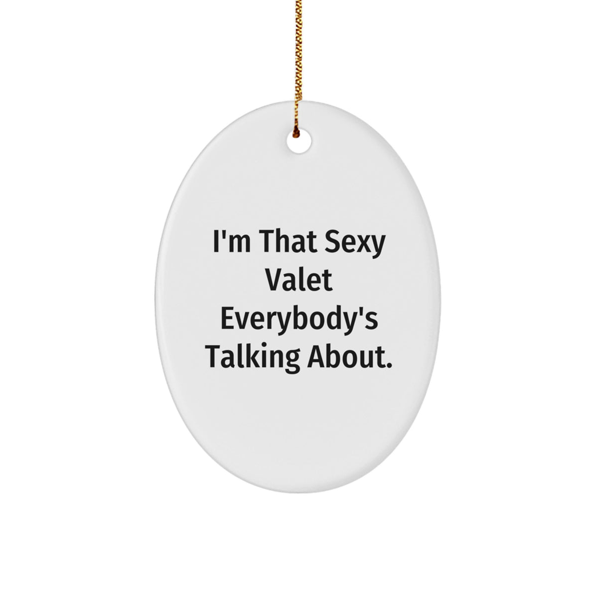 Valet Keepsake Christmas Ornament for Him Gift – Holiday Tree Decor - Image 1