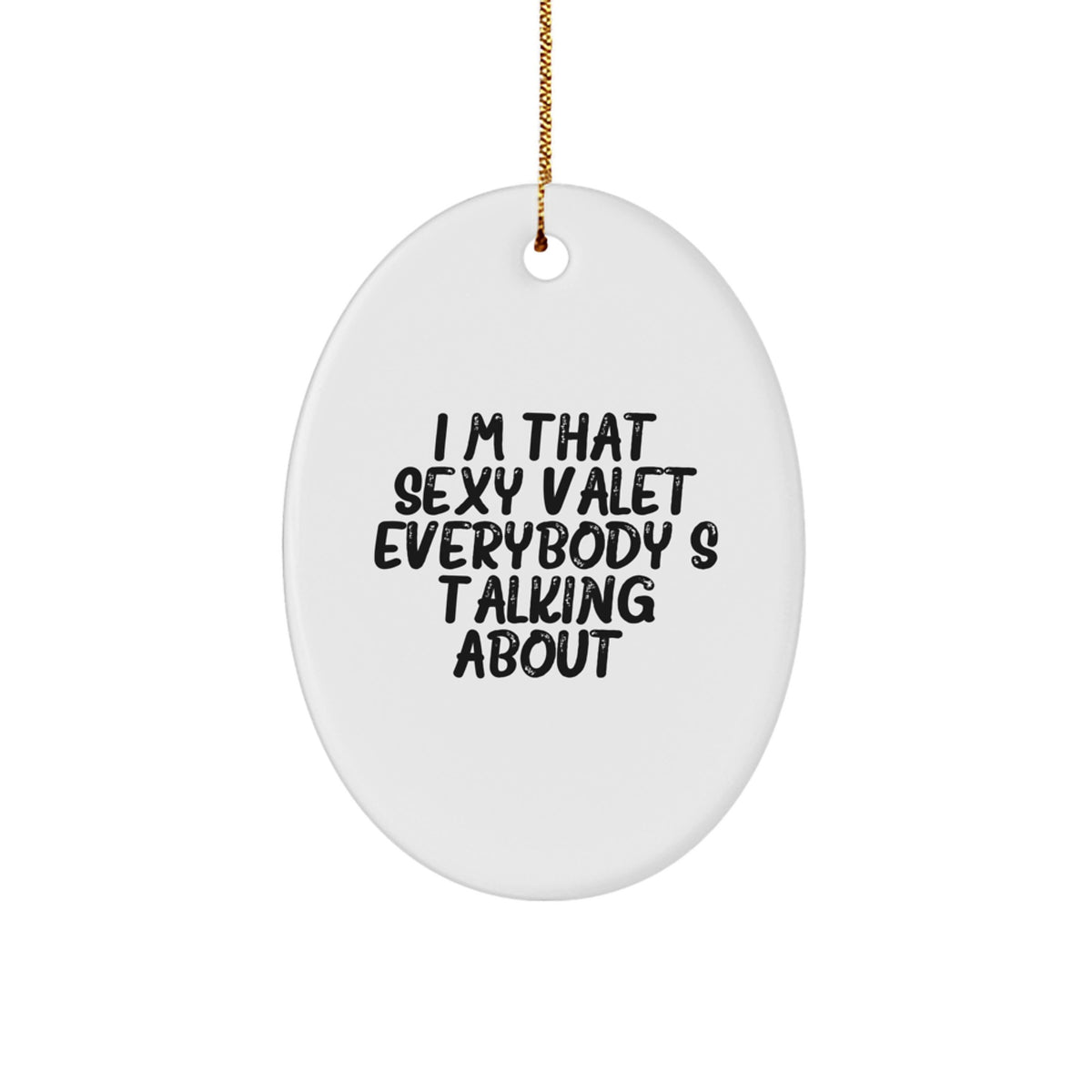 Valet Oval Ornament Idea for Coworkers Bright Christmas Unique Gift - Image 1