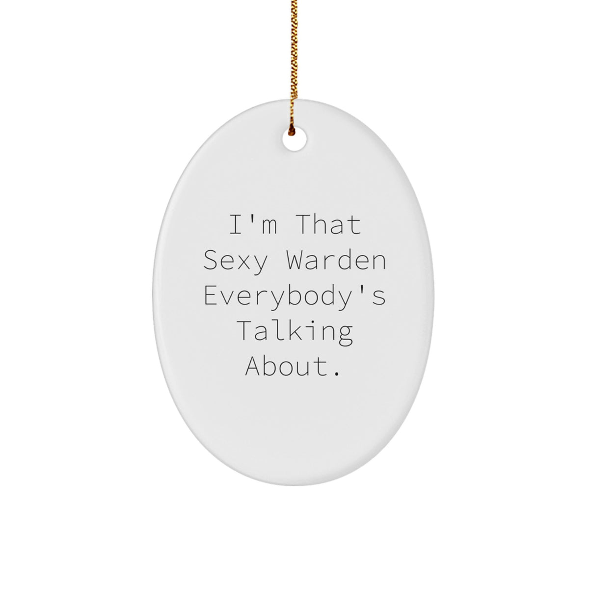 Warden Novelty Christmas Ornament for Friends Gift - Image 1