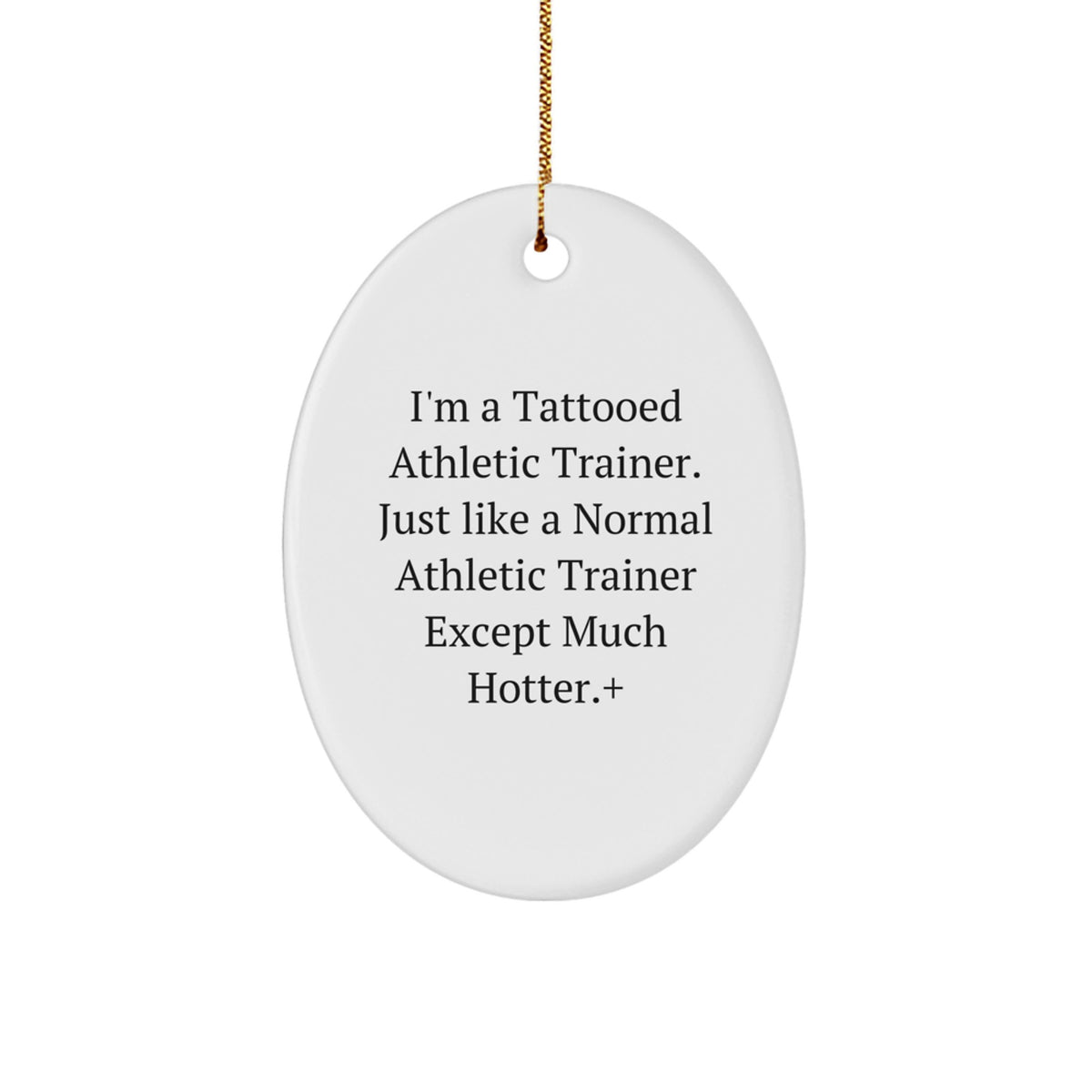 Bold Athletic Trainer Christmas Ornament for Neighbors Essential Gift - Image 1