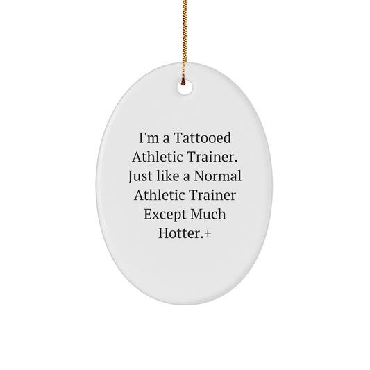 Bold Athletic Trainer Christmas Ornament for Neighbors Essential Gift - Image 1