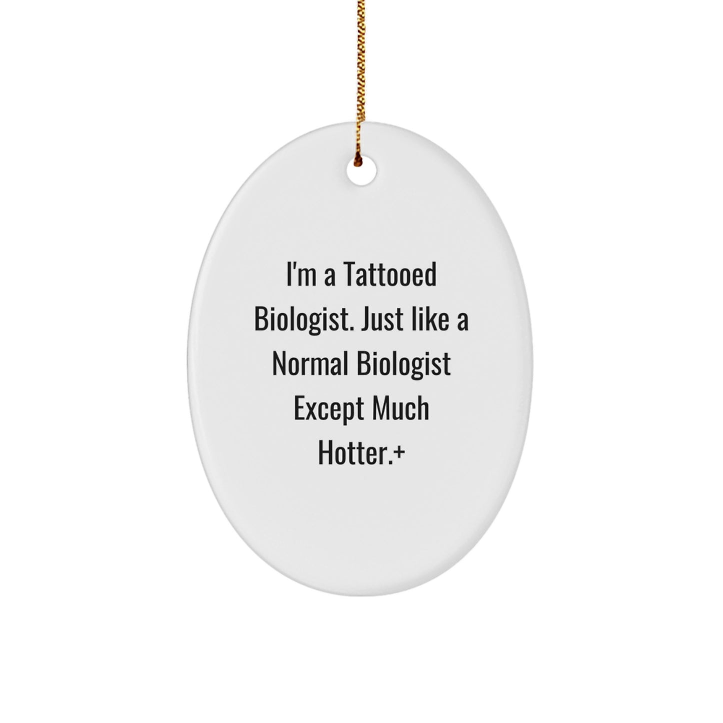 Biologist Oval Ornament Keepsake for Him – Christmas Unique Gift - Image 1