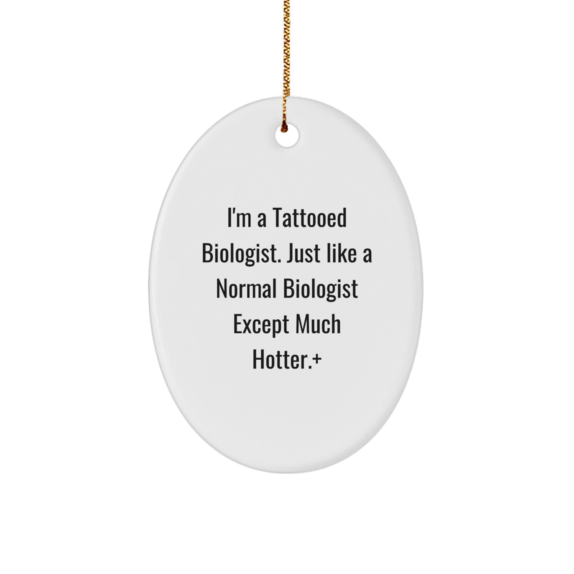 Biologist Oval Ornament Keepsake for Him – Christmas Unique Gift - Image 1