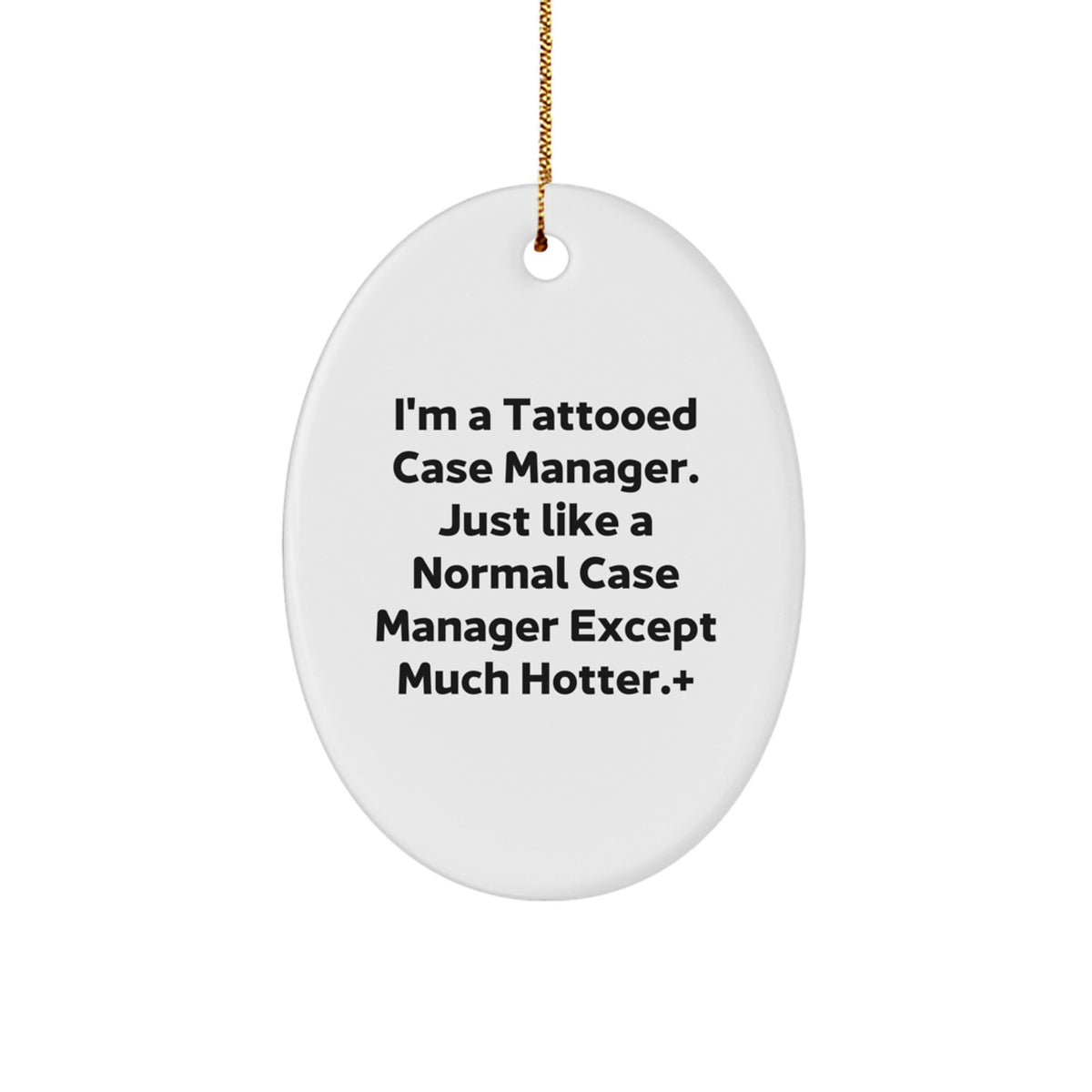 Tattooed Case Manager Christmas Ornament Surprise Gift for Family - Image 1