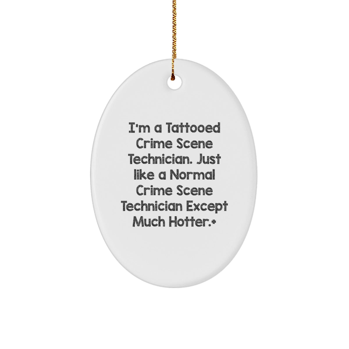 Crime Scene Technician Keepsake Christmas Ornament for Him Gift - Image 1