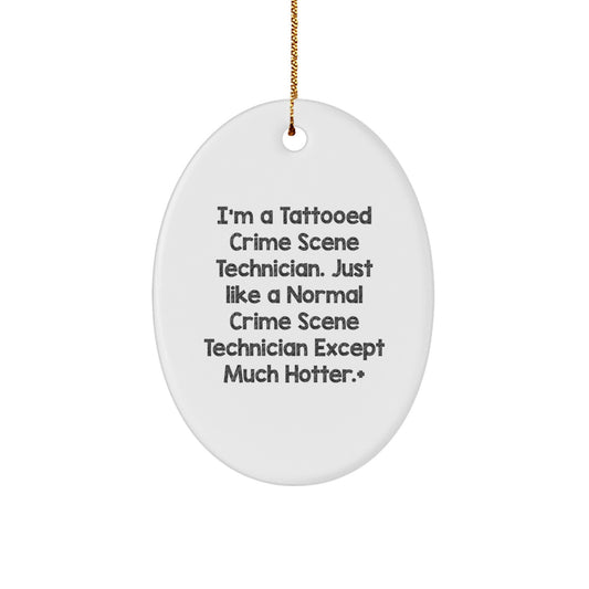 Crime Scene Technician Keepsake Christmas Ornament for Him Gift - Image 1