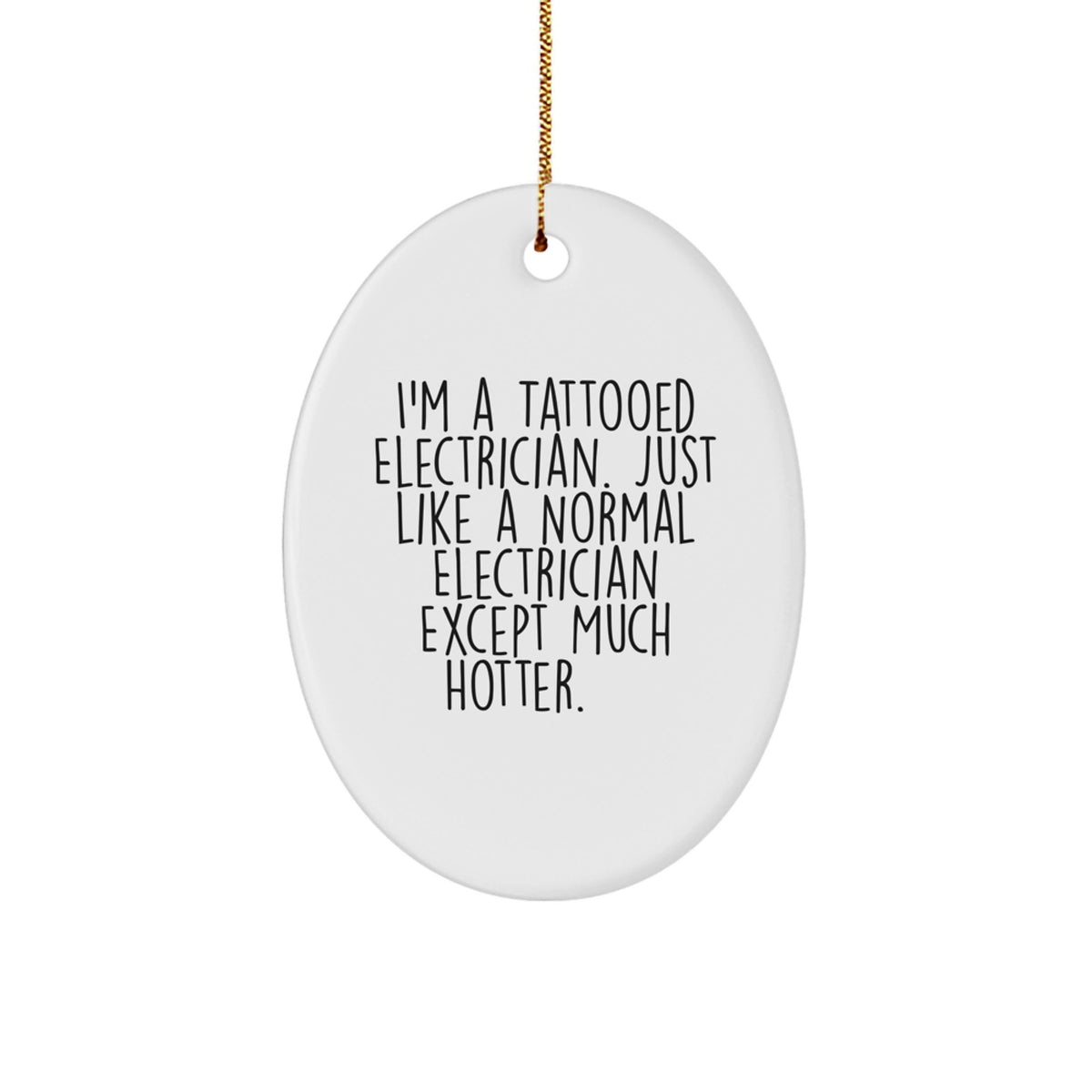 Christmas Gift Playful Electrician Christmas Ornament for Teens - Image 1